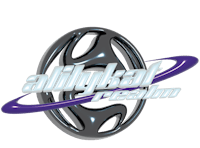 a logo for alybat rem